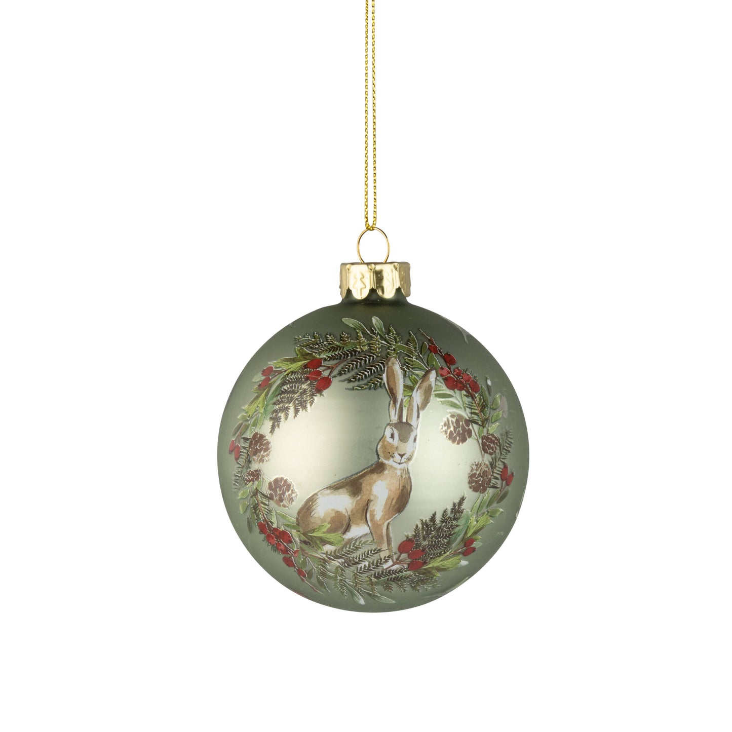 Hare Glass Ball Ornament