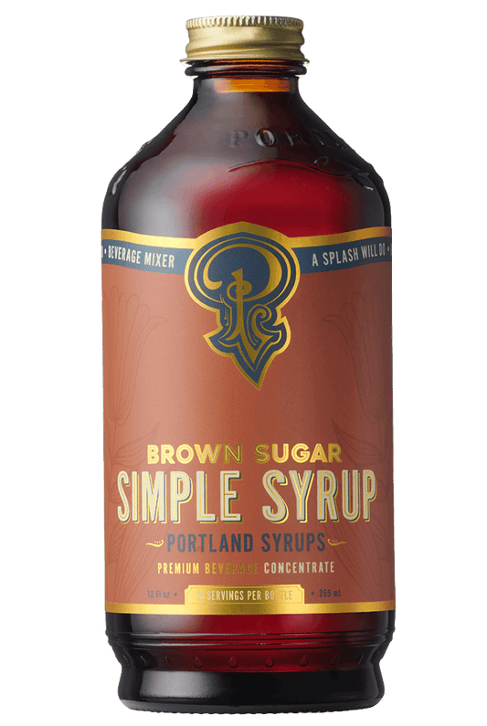 Portland Syrups - Brown Sugar Simple Syrup 12 oz - cocktail / mocktail mixer