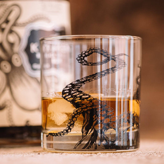 Octopus Tentacles Whiskey Glasses - Black Lantern