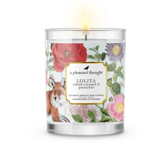 Lolita | Salted Caramel & Pistachio | Jar Candle: Wood - A Pleasant Thought