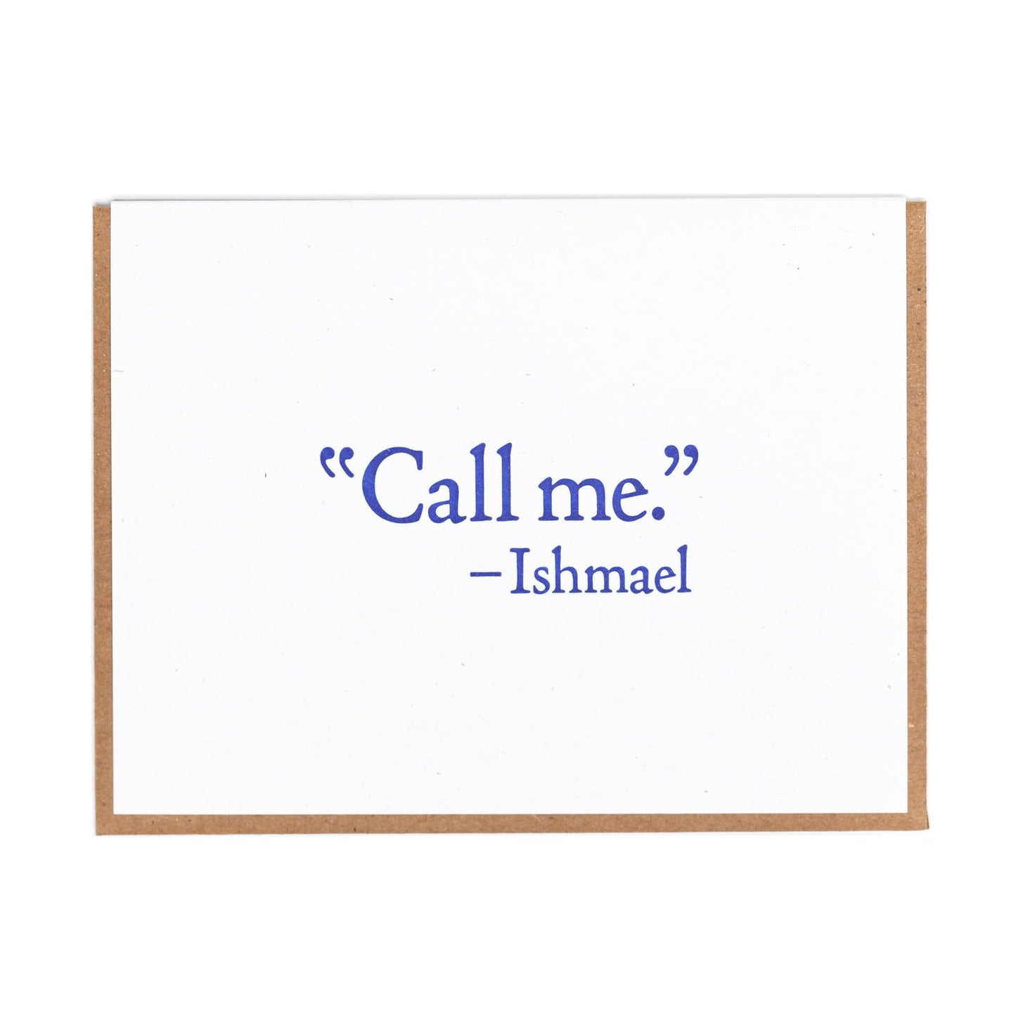 Lady Pilot Letterpress - Call Me Ishmael Greeting Card