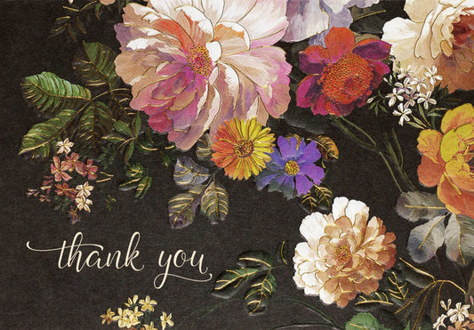 Thank You Notes | Midnight Floral - Peter Pauper Press