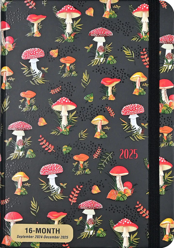 Peter Pauper Press 2025 Mushrooms Weekly Planner