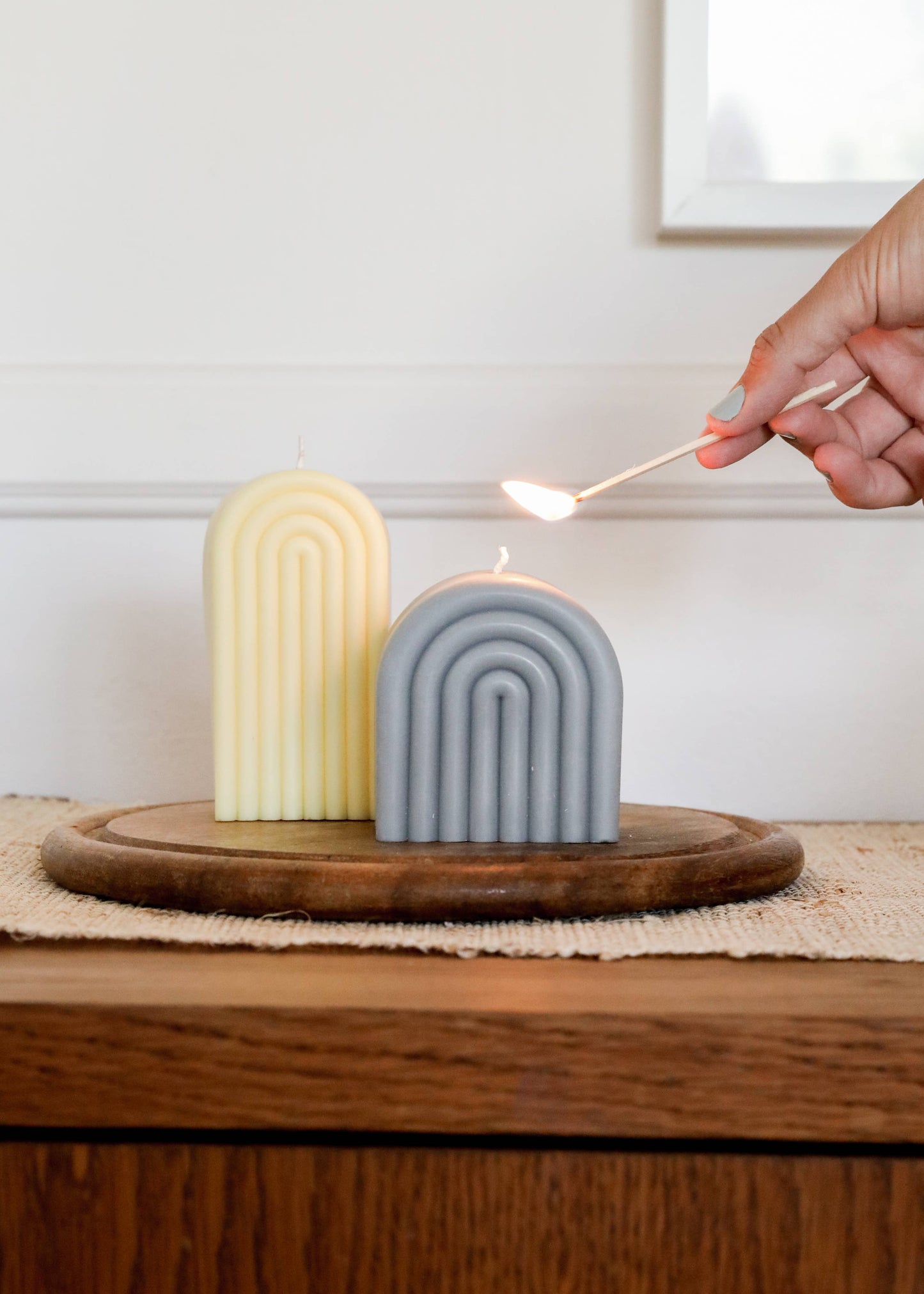 JaxKelly - Tall Arch Butter Candle