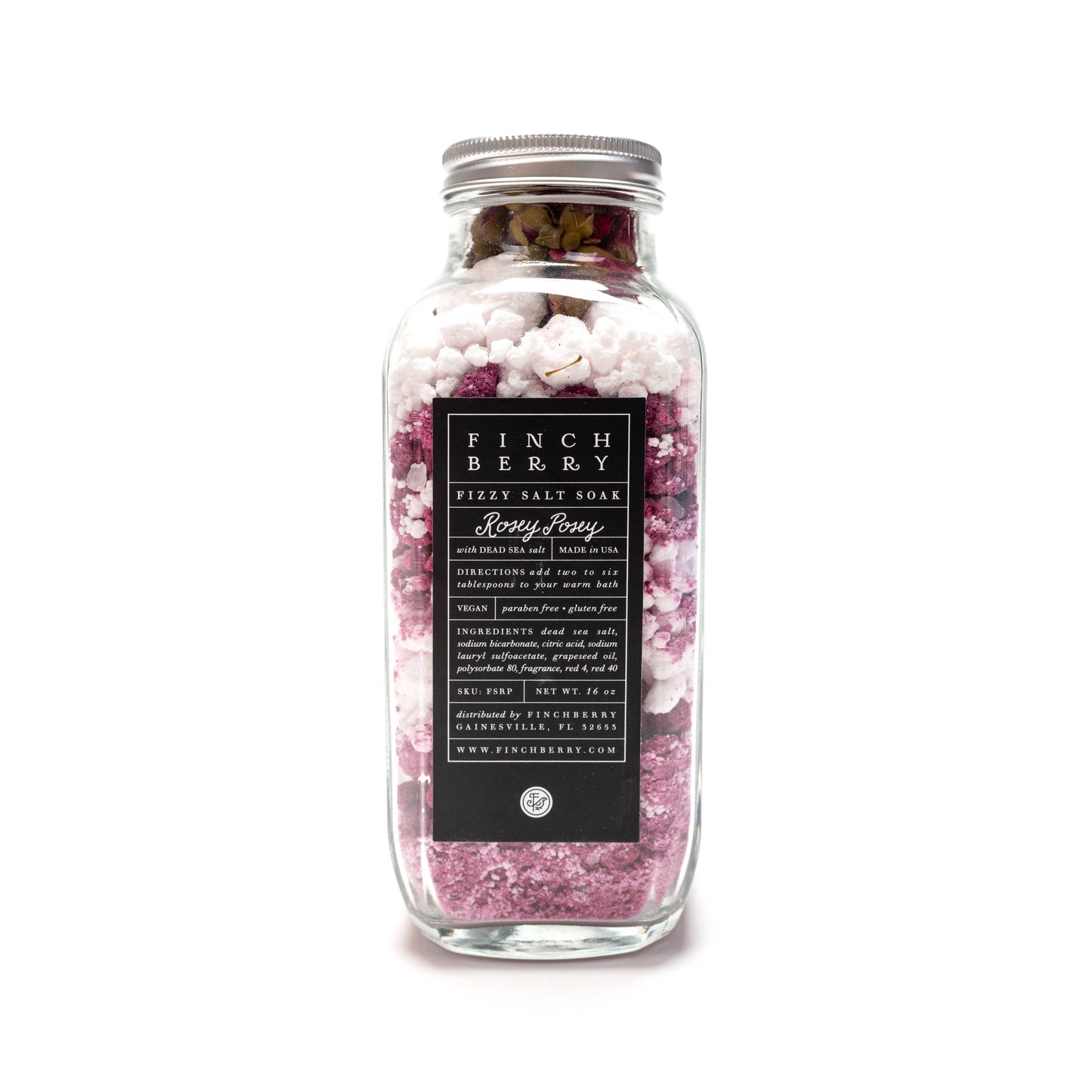 FinchBerry - Fizzy Salt Soak - Rosey Posey