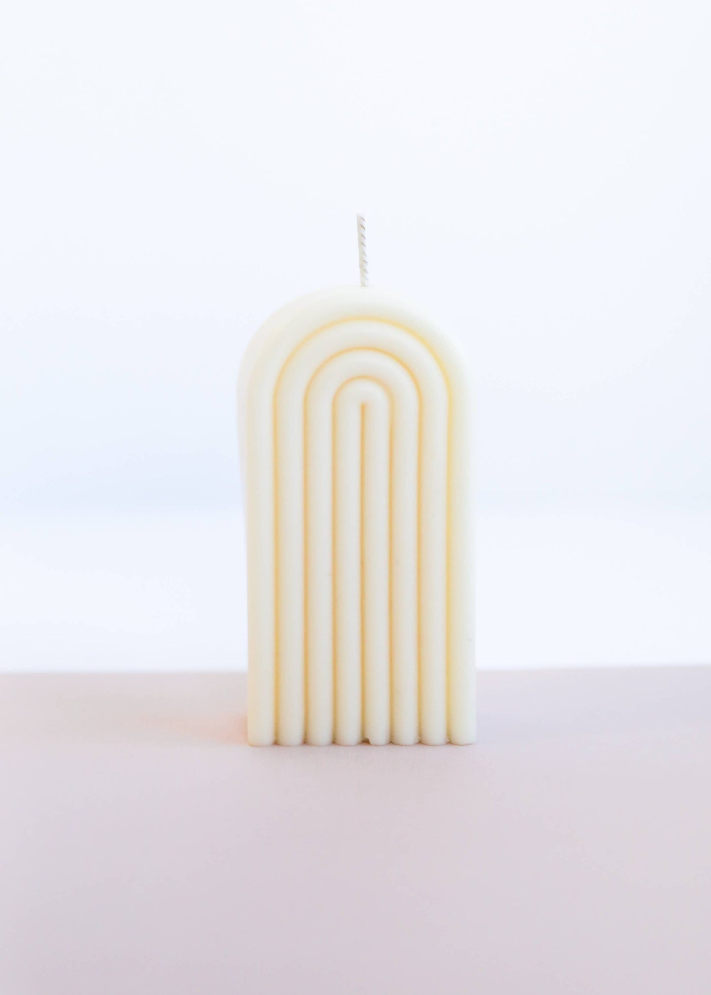 JaxKelly - Tall Arch Cream Candle