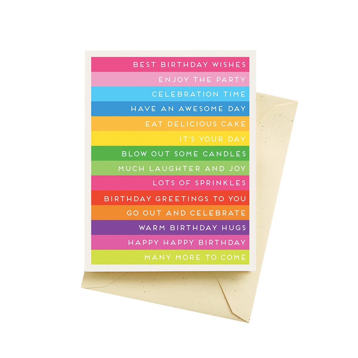 Seltzer Goods - Birthday Stripes Birthday Cards – Stomping Grounds